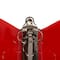 JAM Paper 0.75" Red Glass Twill Plastic 3-Ring Binder